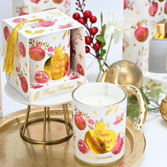 Κερί χριστουγεννιάτικο ρόδι 180γρ