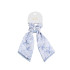 Scrunchie με μαντίλι blue toile