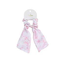 Scrunchie με μαντίλι pink toile