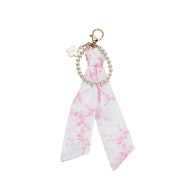 Charm με μαντιλάκι και πέρλες pink toile