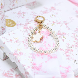 Charm με μαντιλάκι και πέρλες pink toile