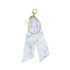 Charm με μαντιλάκι και πέρλες blue toile
