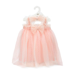 Φορεματάκι πουά ροζ