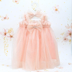 Φορεματάκι ροζ glitter