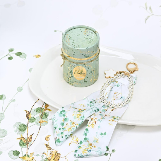 Charm με μαντιλάκι και πέρλες eden