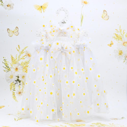 Φορεματάκι μαργαρίτες λευκό