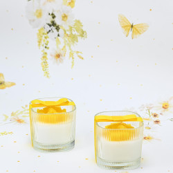 Κερί Λουλούδι Κίτρινο 120γρ