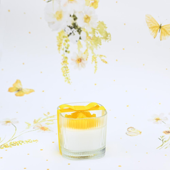 Κερί Λουλούδι Κίτρινο 120γρ