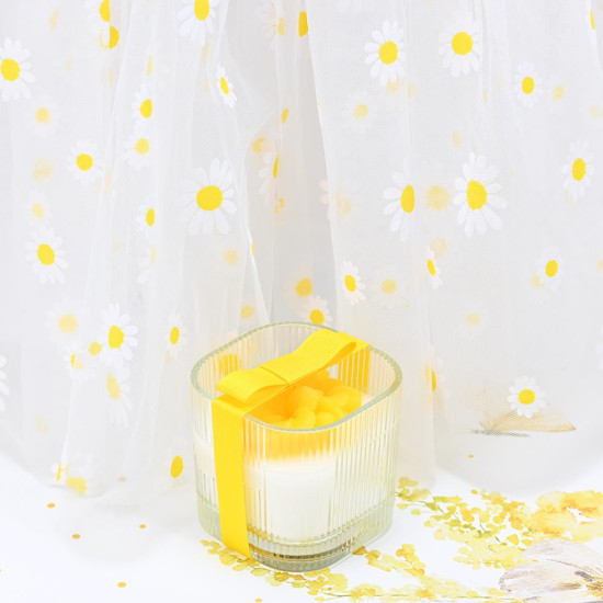 Κερί Λουλούδι Κίτρινο 120γρ