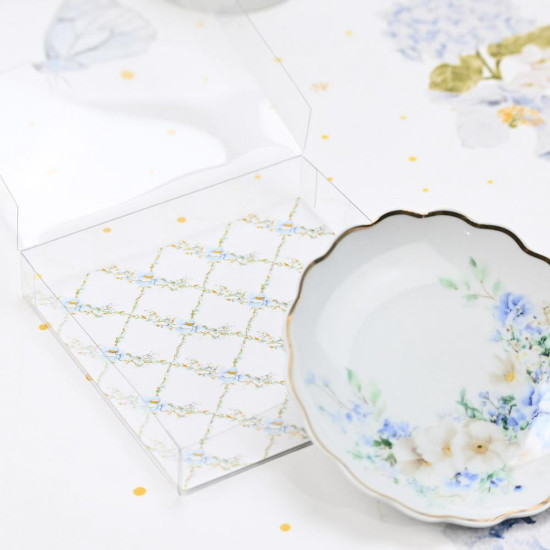 Πιατάκι πορσελάνη blue fleur