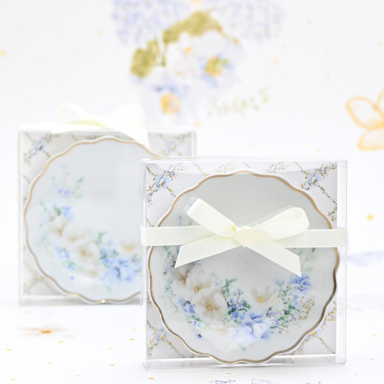 Πιατάκι πορσελάνη blue fleur