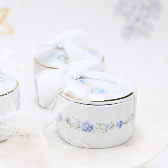 Μπιζουτιέρα από πορσελάνη blue fleur