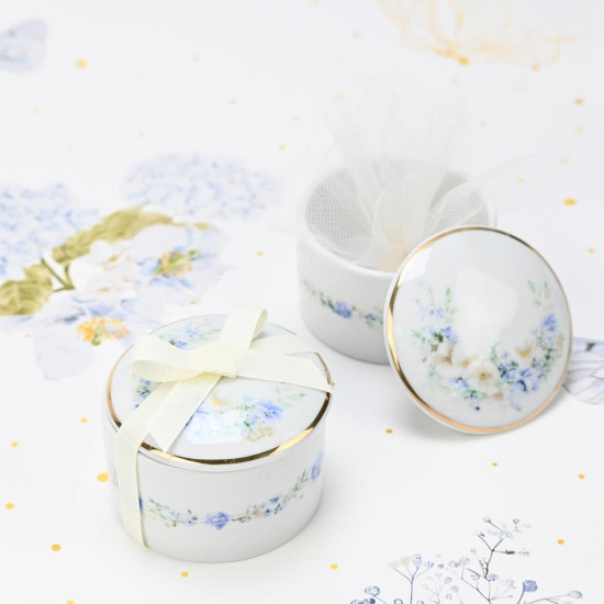 Μπιζουτιέρα από πορσελάνη blue fleur