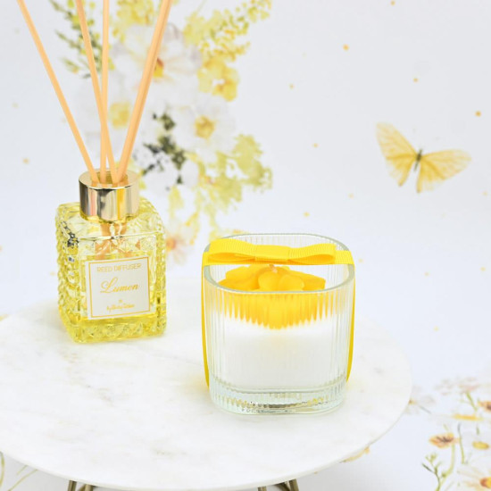 Κερί Λουλούδι Κίτρινο 120γρ