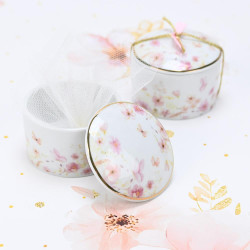 Μπιζουτιέρα από πορσελάνη pink blossom