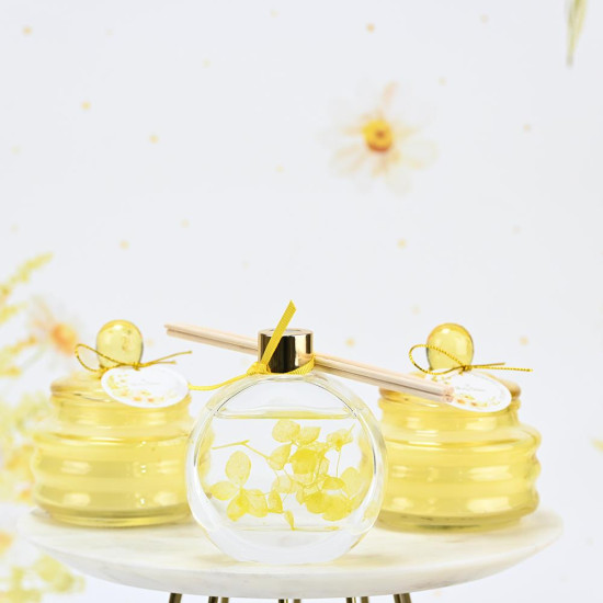 Αρωματικό χώρου με αποξηραμένα κίτρινα λουλούδια 60ml