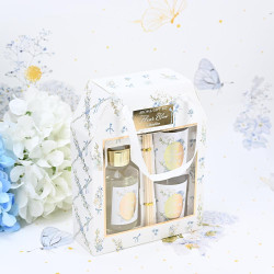 Σετ δώρου αρωματικό χώρου 100ml και κεριά fleur bleu
